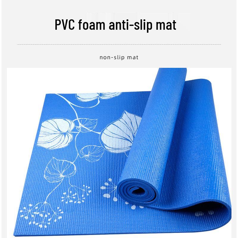 Customizable PVC Printed Non-Slip Yoga Mat with Shock Absorption and Sweatproof Design
