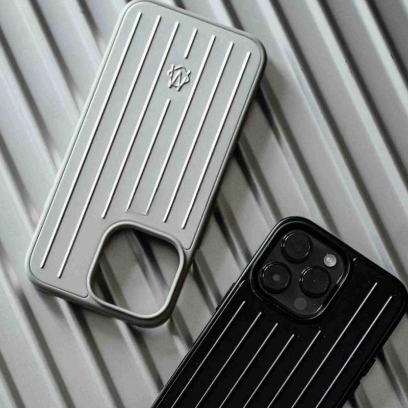 Aluminum Alloy Apple/Black Suitcase Full Cover Phone Case for Rimowa