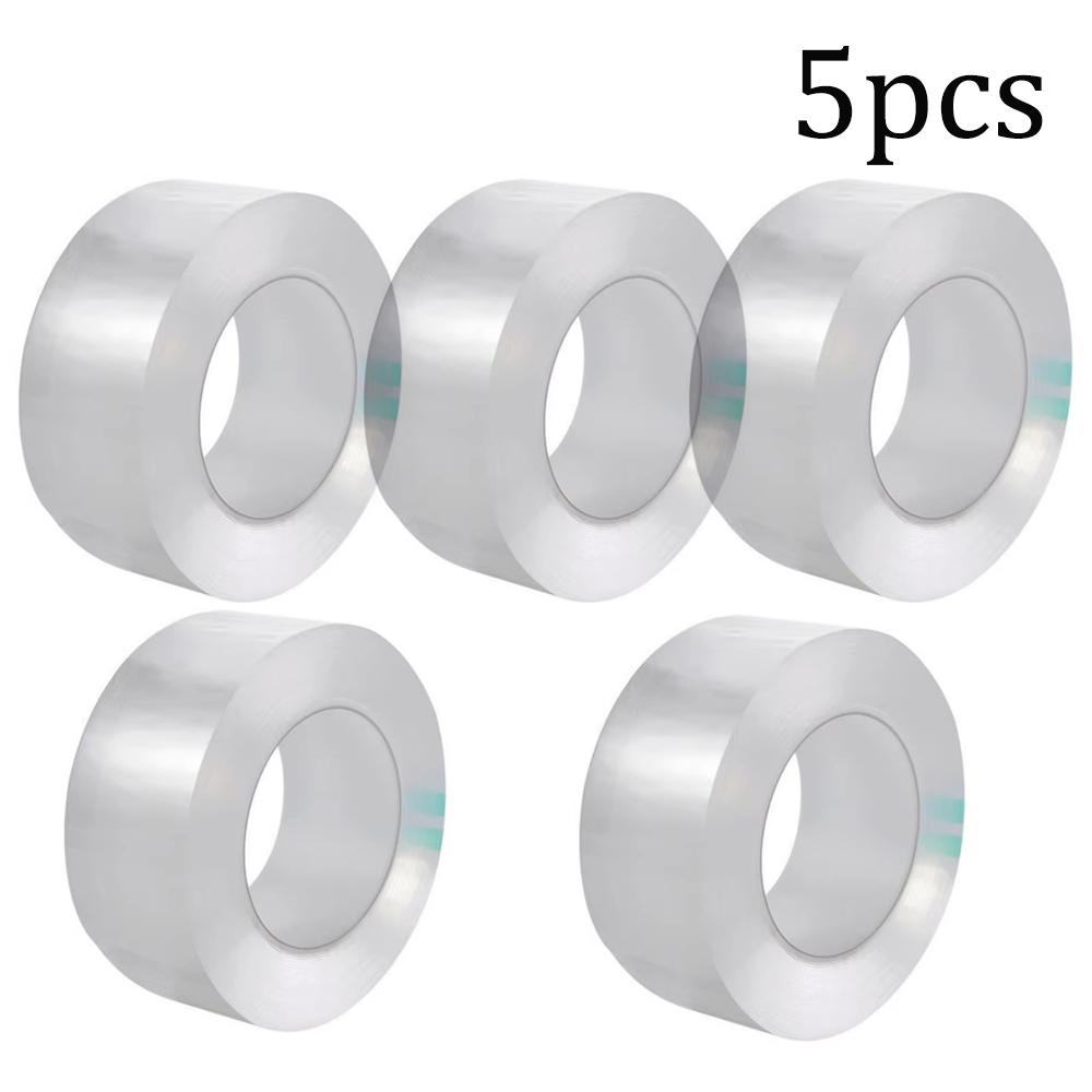 1/2/3/5 Stück 5M Küche Wasserdicht Selbstklebeband Acryl Transparent Schimmelresistent Spülbeckenband für Badezimmer Küche Fugenabstände