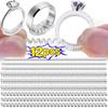 4/12PCS Ring Size Reducer Tools Spiral Spring Based Rings Adjust Invisible Transparent Tightener Resizing Tool Jewelry Guard