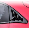 Bright Black Side Window Louver Shutter Trim For Honda Civic Hatchback 2017-2021