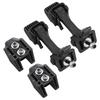 2Pc Black Engine Hood Latch Catch Bracket for Jeep Wrangler JK 2007-2018 X55395653AF