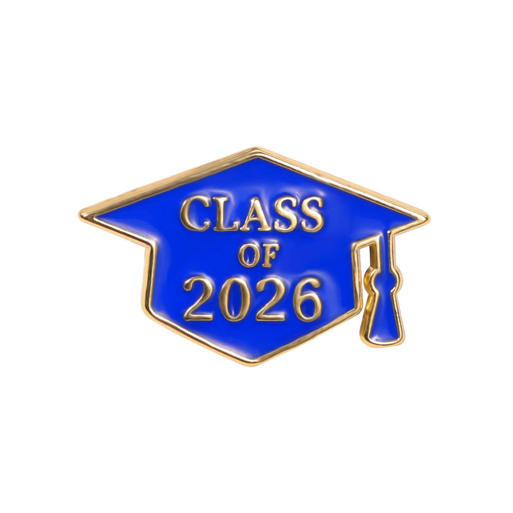 Class of 2026 Graduation Enamel Pin Graduation Cap Brooch Badge for Backpack Clothing Accessories Jewelry Gift Women Men Student