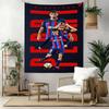 Barcelona Players Action Wall Decor Tapestry Art For Pet Memorial Birthdaywedding Party Backdrop Family Gift