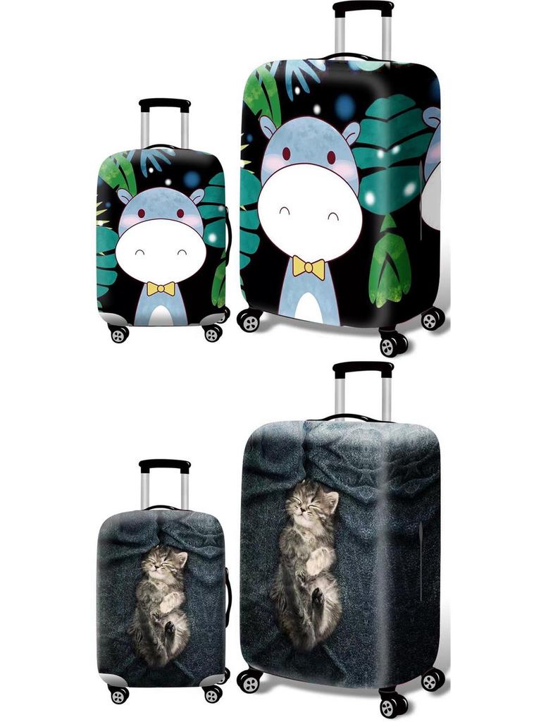 24-Inch Waterproof Elastic Suitcase Cover - Wear-Resistant Travel Protection