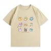 Poteemiel Pokémon Cartoon Ibrahimovic Moon Sun Anime Short Sleeve T-Shirt Men's  Women's Clothes Casual Short Sleeve Half Sleeve