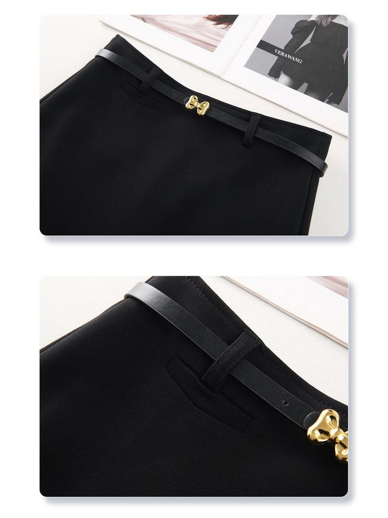 2025 Nová zeštíhlující sukně midi s vysokým pasem - Jarní/podzimní petit bodycon styl