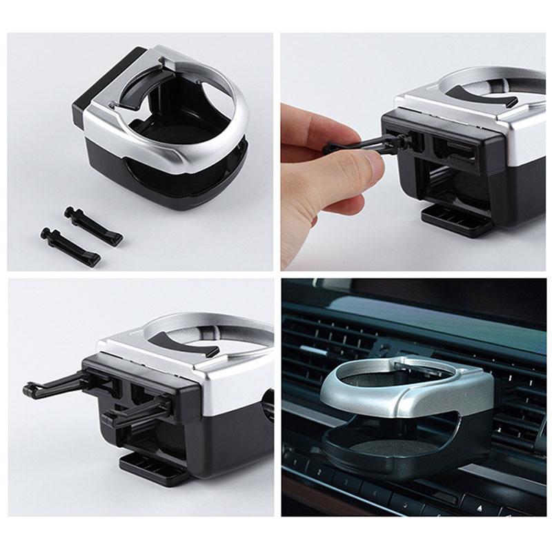 Car Outlet Air Vent Mount Can Holder Drink Coffee Bottle  Beverage Ashtray Mount Stand Can Mounts Holders Car Holder Accessories