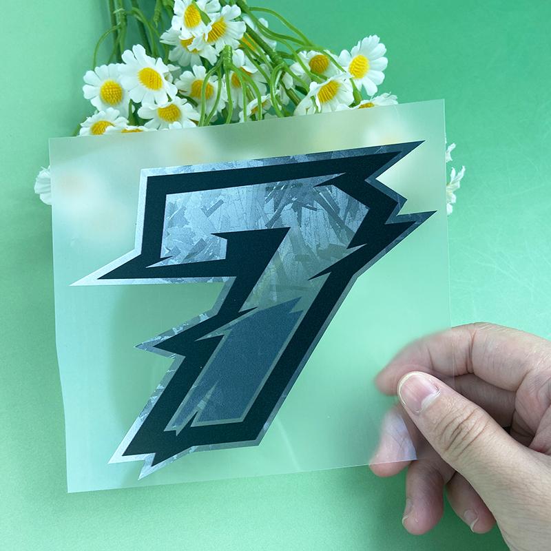 

1PC 0 To 9 Silver Carbon Fiber Motorcycle Stickers Waterproof for Motorbike Windshield Fuel Tank Scooter Helmet Bike Vinyl Decal S-High 5cm