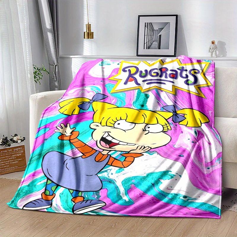 1pc Rugrats Home Decor: Cozy Flannel Blanket, Perfect Gift for Bedroom, Living Room, Travel, Camping, Car, Beach, Office Naps, Ideal Rugrats Sofa Thro