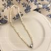 Summer Does Not Fade Pearl Jewelry Necklace Women's High-end Sense Collarbone Chain Niche Design Versatile Pendant