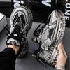 Men's shoes spring new breathable mesh youth sports shoes men's trend versatile tire sole platform dad shoes men