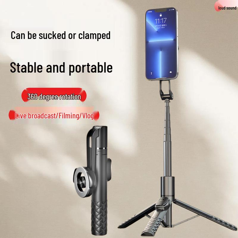 Mini Bluetooth Selfie Stick Tripod: Magnetic, Rotatable, Multifunctional for Vlogging and Live Streaming