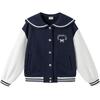 Balabala Girls' 2026 Spring Color-Block Baseball Jacket