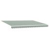 Electric Retractable Awning in Green White and Anthracite 4 x 3 m