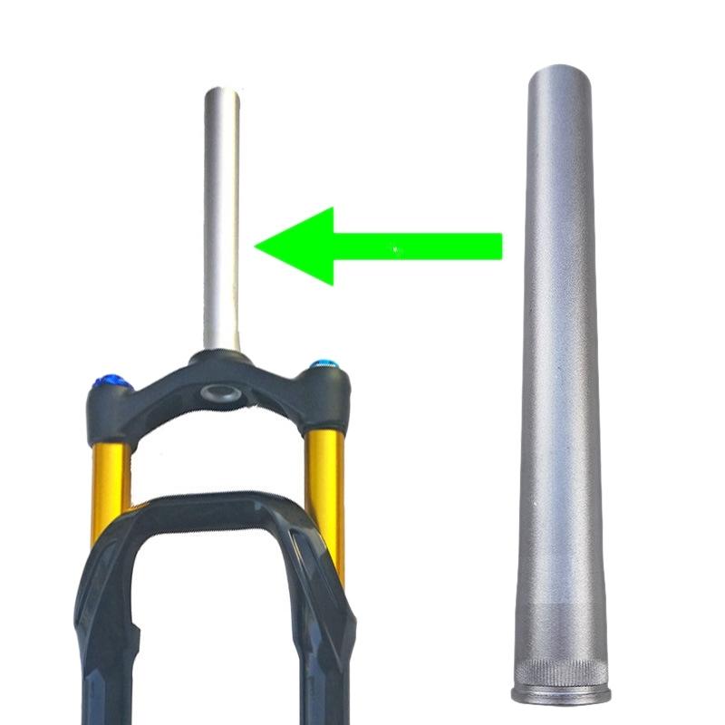 AEF5-Bicycle Front Fork Head Tube Replacement Tools Aluminum Alloy Bicycle Stright Steerer Tube Fork Tube Extension