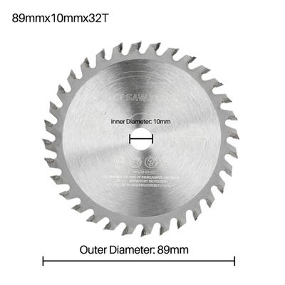 Circular Saw Blade Power Tools 10mm Carbide Carbide Tipped Circular Saw Blade For Cutting Plastic Board Metal Sheet
