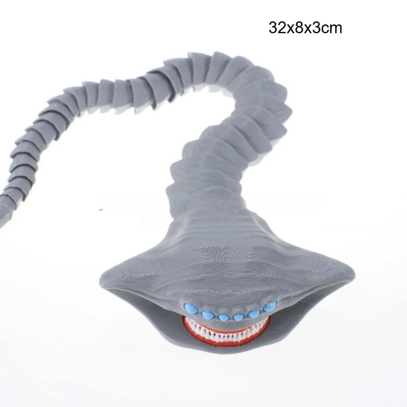 1/4pc 3D Printing Sea Eater Bloop Gran Maja Action Figure Model Toy Doll Christmas Gift Joint-movable Deep Sea Monster Figurines