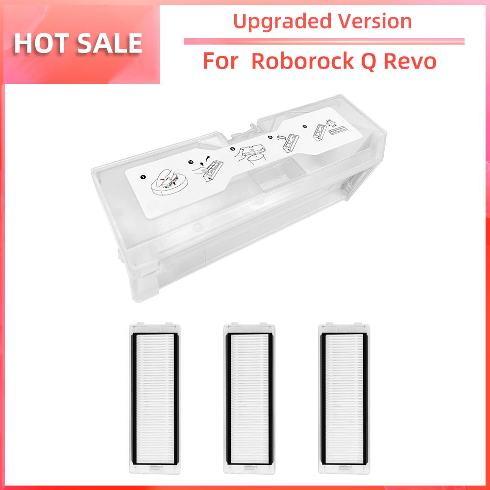 Compatibil cu Roborock Q Revo Dust Box HEPA Filtru Robot Aspirator Piese de schimb Accesorii