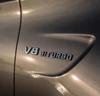 Compatible Mercedes-Benz V8 BITURBO Side Badges for C63, G63, S65, V12 Turbocharged Fender Emblem Letters.