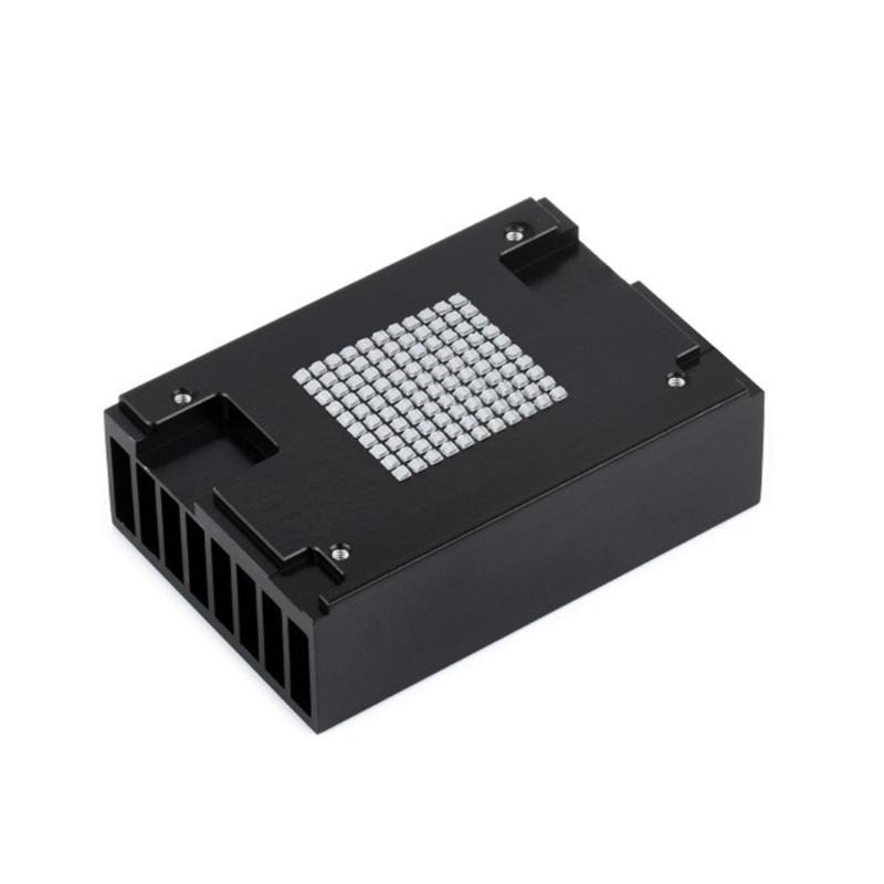Embedded Fan Aluminum-Alloy Enclosure PWM Speed Adjustable Cooling Fan Replacement Accessory Compatible for Orin-Nano