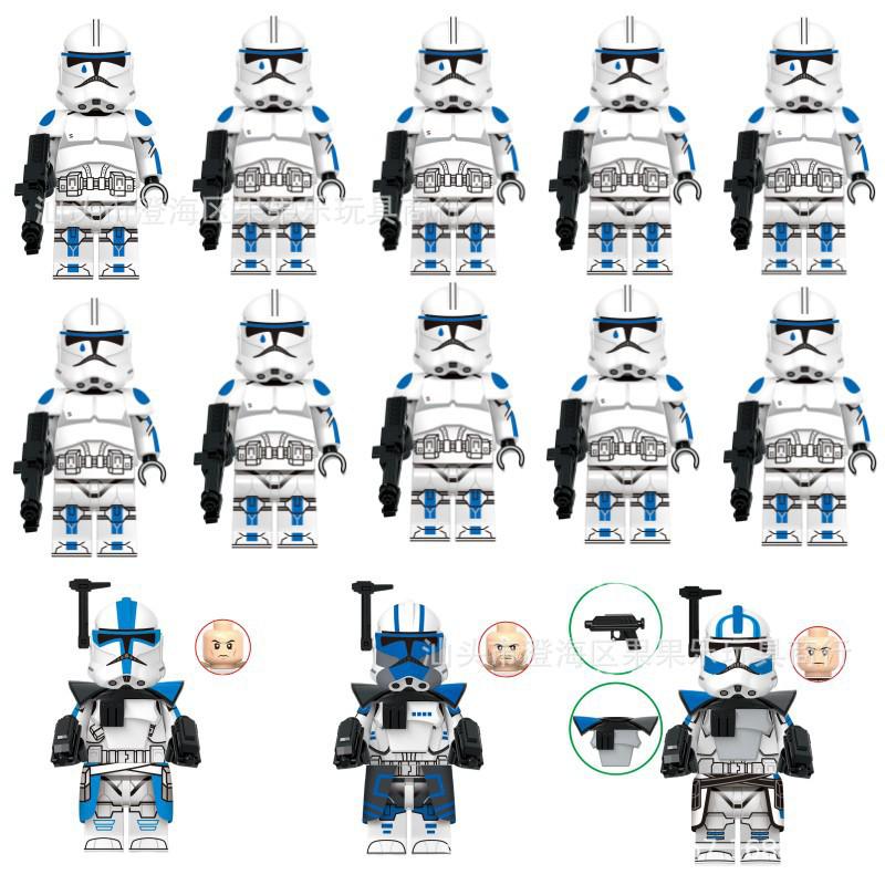 Star Wars Clone Trooper Minifigure Building Blocks - 13 Models