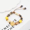 Jingdezhen cute ceramic bracelet high value puppy good friend couple girlfriend woven hand rope does not fade