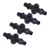 200PCS 4/7mm Hose Straight Hose Adapter 2-Way Barbed Fitting Barbed Connector  Garden Irrigation