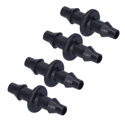 200PCS 4/7mm Hose Straight Hose Adapter 2-Way Barbed Fitting Barbed Connector  Garden Irrigation