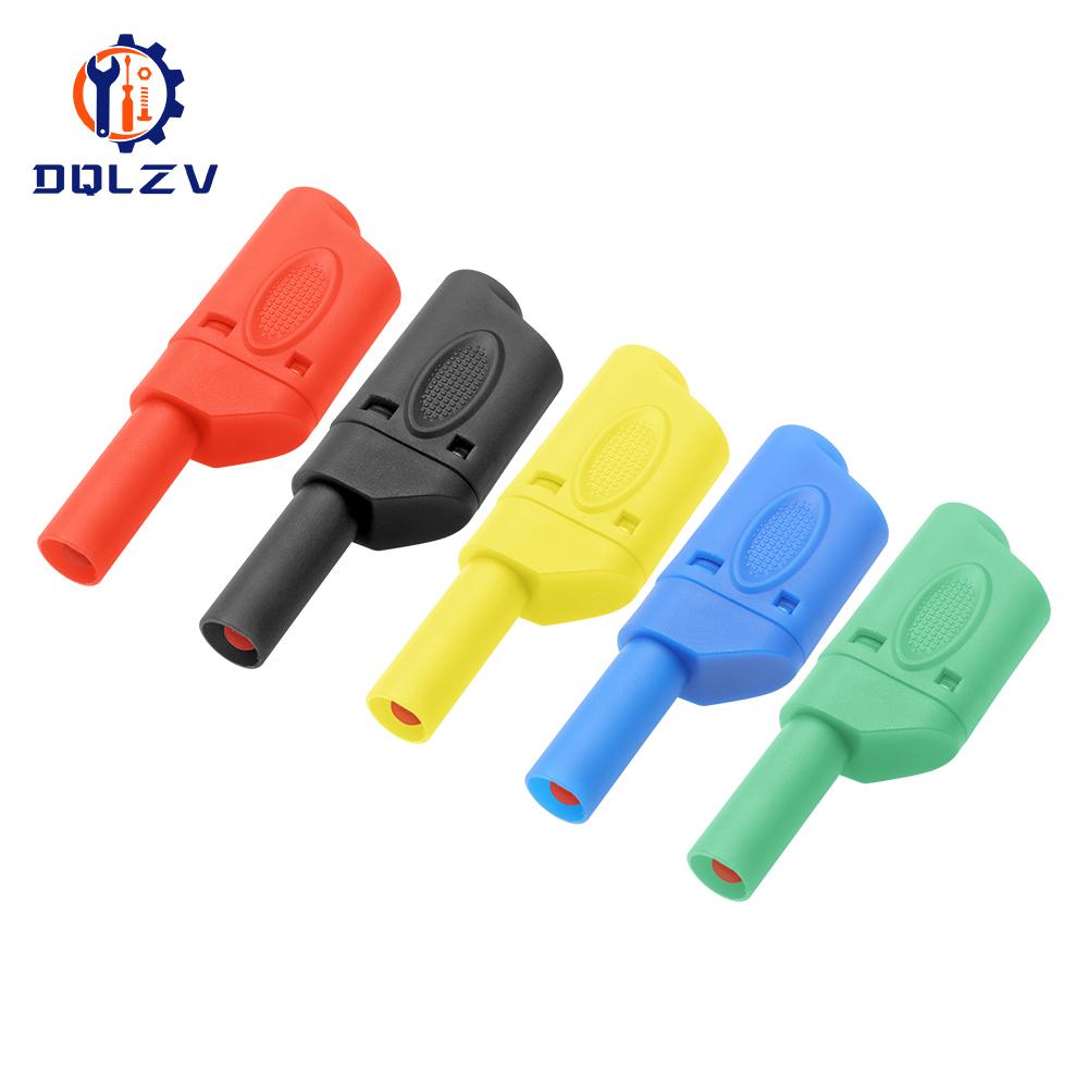 Stackable Safe 4mm Banana Plug Solder/Assembly High Quality Welding-free Connector for Multimeter