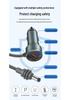 Three-Port Mini DC to Cigarette Lighter Car Charger with 5521 Extension Cord