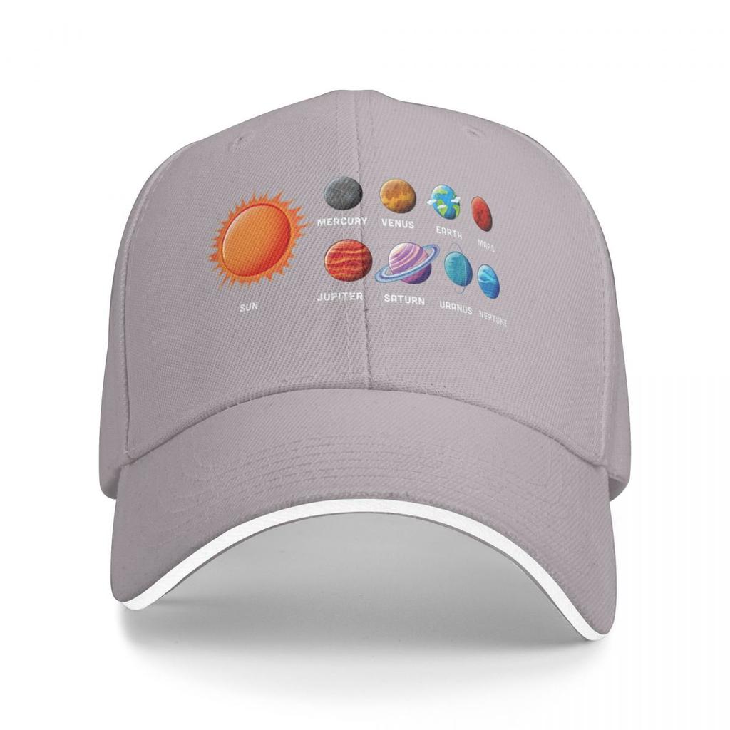 Czapki z daszkiem Układ Słoneczny Planety Nauka Kosmos 2025 Personalizowane Damskie Męskie Sportowe Letnie Czapki