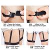 1 Pair  Men Shirt Stays Belt with Non-slip Locking Clips Keep Shirt Tucked Leg Thigh Suspender Garters Strap