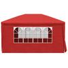 Party Tent 400 X 300 X 255 Cm Red PE and Steel
