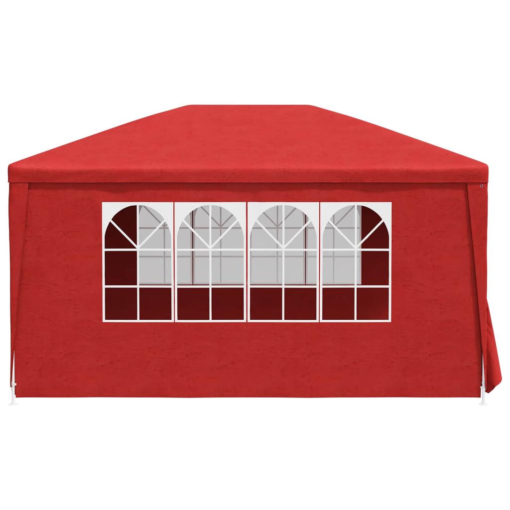 Party Tent 400 X 300 X 255 Cm Red PE and Steel