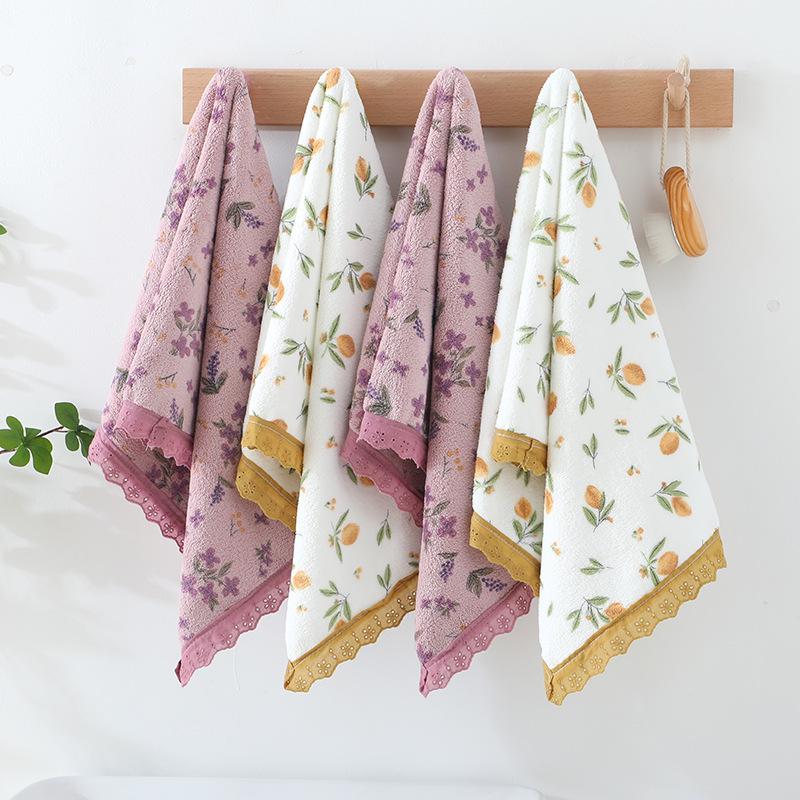 Coral Fleece Quick-Drying Super Absorbent Towel Set: Face Towels, Bath Towels, and Dry Hair Cap. Soft and Thick for Washing and Bathing.