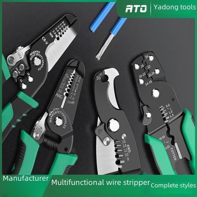 Multifunkčné kliešte na odizolovanie drôtov 7 palcov pre elektrikárov: Úsporné krimpovacie a strihacie kliešte na káble