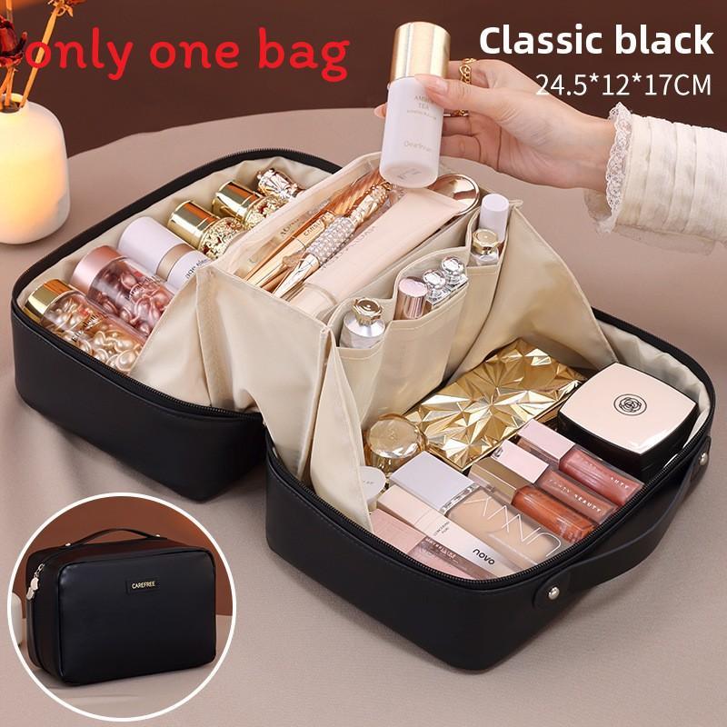 Urban Minimalist Makeup Bag With Waterproof Pu Material For Travel And Daily Use