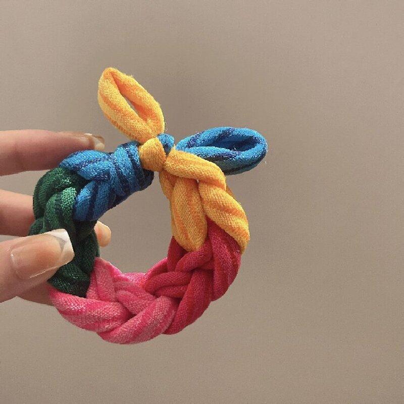 1/5pcs Women's Hair Rope Braided Headband High Elasticity Durable Headband Rubber Band Headband