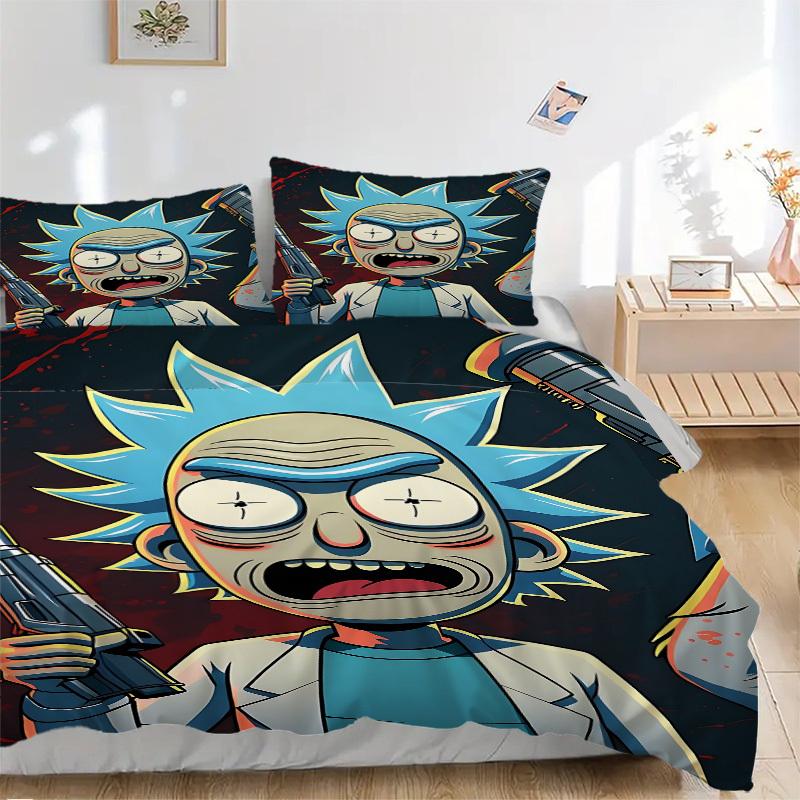 

3pcs Rick Sanchez Duvet Cover Set (1 Duvet Cover + 2 Pillowcases, No Core) - Comfortable, And Breathable Bedroom Decoration yy251104050 135x200cm