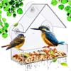 Transparent WindowSide Feeder Easy To Install Suction Cup Bird for Balcony, Garden