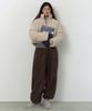 MUSINSA STANDARD WOMAN Women'S Boucle Fleece Parachute Pants [Dark Brown]