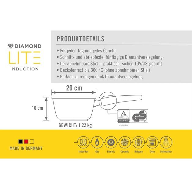 Сотейник Woll Diamond Lite 20 см 2,5 л (1920DPI)
