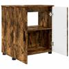 Bathroom Cabinet with Door Smoked Oak 61 X 35 X 64 Cm
