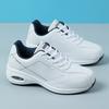 Fashion Black Leather Sneakers For Women Shoes Wedges Platform Casual Sneakers Autumn Winter Women Sneakers Waterproof Sports Shoes