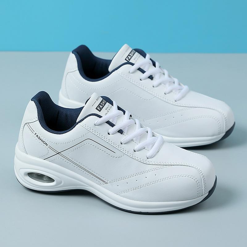 Fashion Black Leather Sneakers For Women Shoes Wedges Platform Casual Sneakers Autumn Winter Women Sneakers Waterproof Sports Shoes