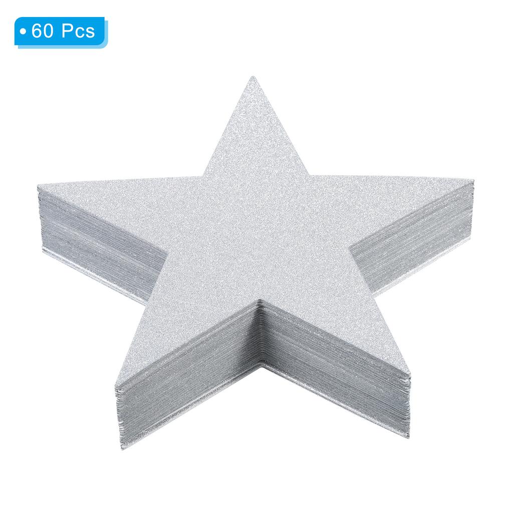 Cutouts Double Printed Paper Glitter Star Confetti Cutouts Cardboard Stars for Bulletin Board Classroom Party 48/60/150pcs
