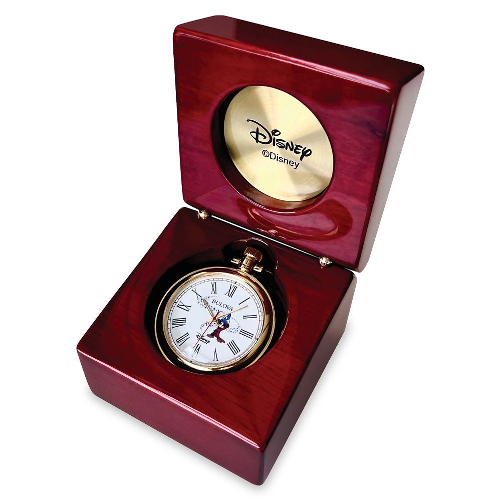 Disney Sorcerer Mickey Mouse Pocket Watch By Bulova   Fantasia