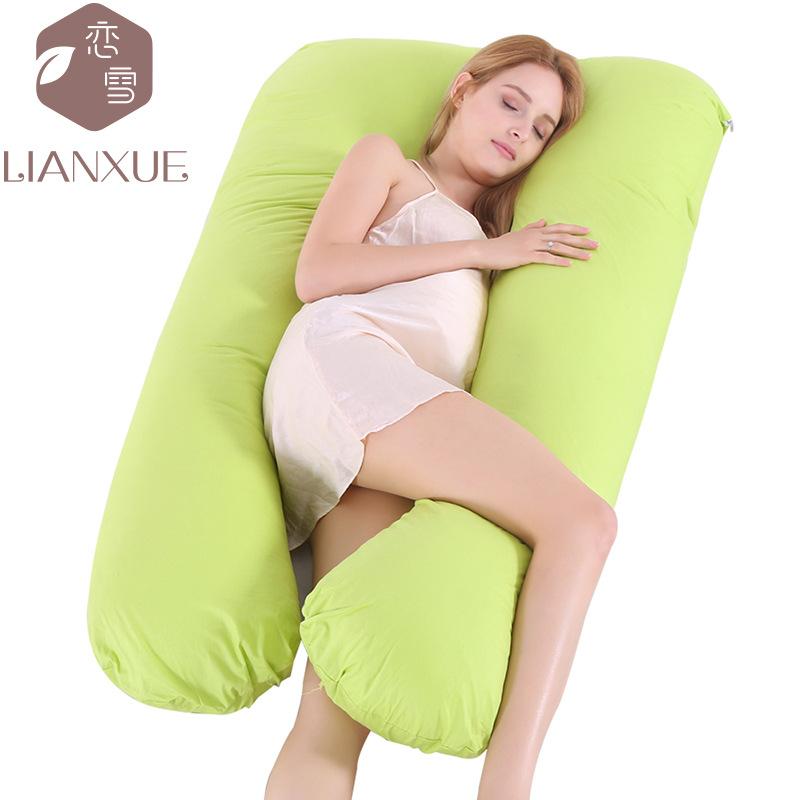 Crystal Velvet U-shaped Pregnancy Pillow Waist Protection Side Sleeping Pillow Breastfeeding Multifunctional Hug Pillow