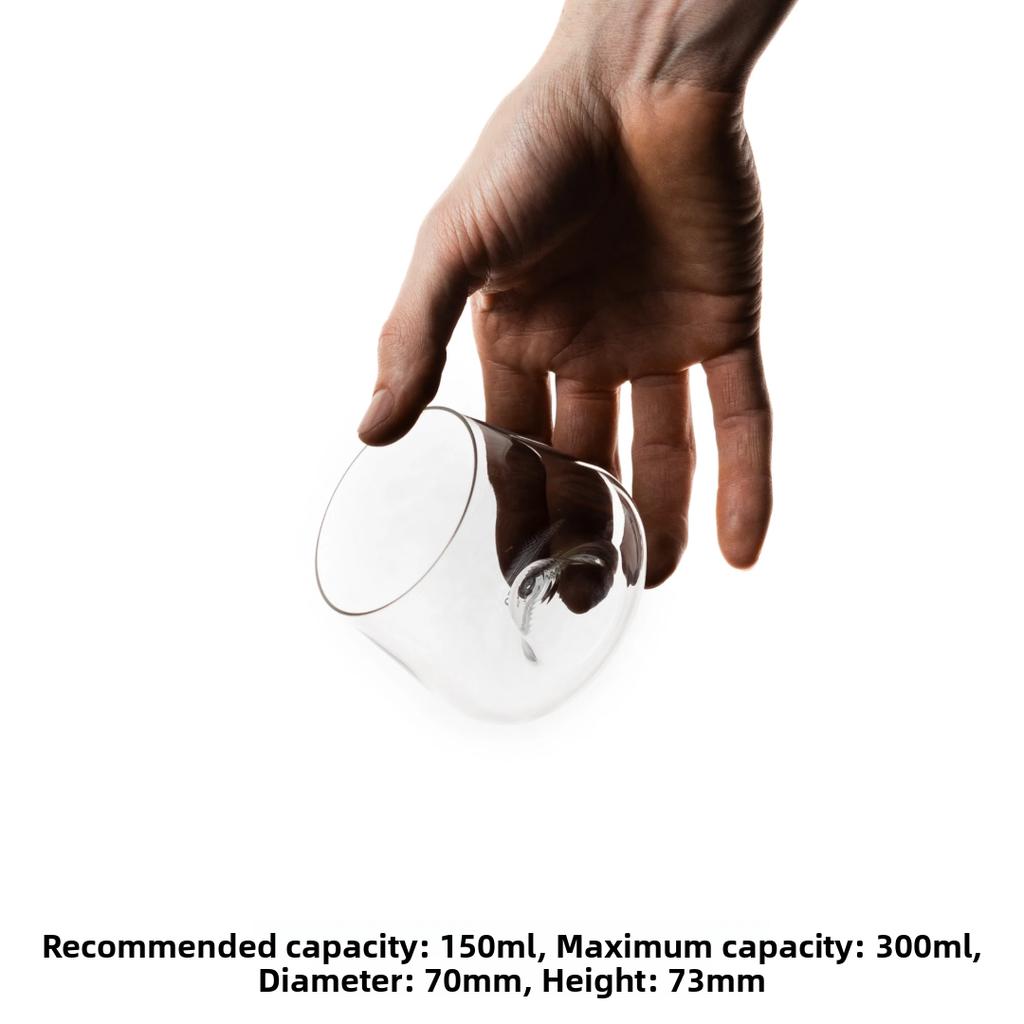 175ml 275ml Tazza per Degustazione Caffè Versato a Mano Odore Sapore Tazza Vetro Resistente al Calore Caraffa da Condivisione Trasparente Stile Europeo Texture De...